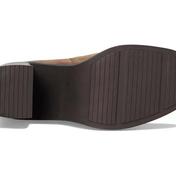 Tory Burch $458 72 mm T-Gore Heeled Ankle Boots River Rock Suede Sz 10 NIB! - Picture 5 of 7